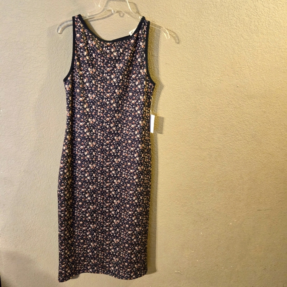Mia Joy New Womens Black Dark Mini Floral Lizette Slip Dress Sleeveless Large